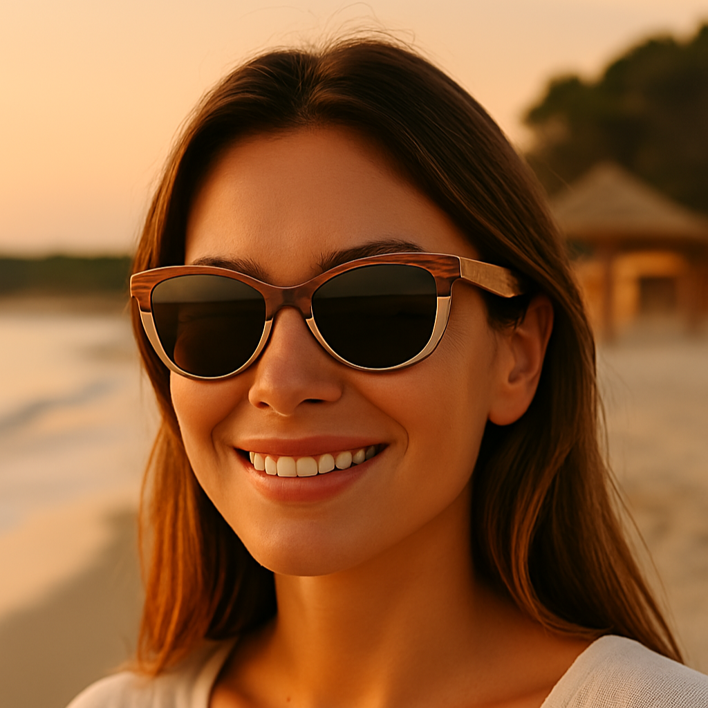 CRAZY WOODIE – Gafas de sol de madera polarizadas con alma salvaje