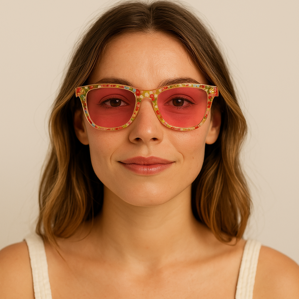 WARHOL MARGUERITE - Gafas de Sol Polarizadas - Wayfarer Coloridas - Energía Romántica
