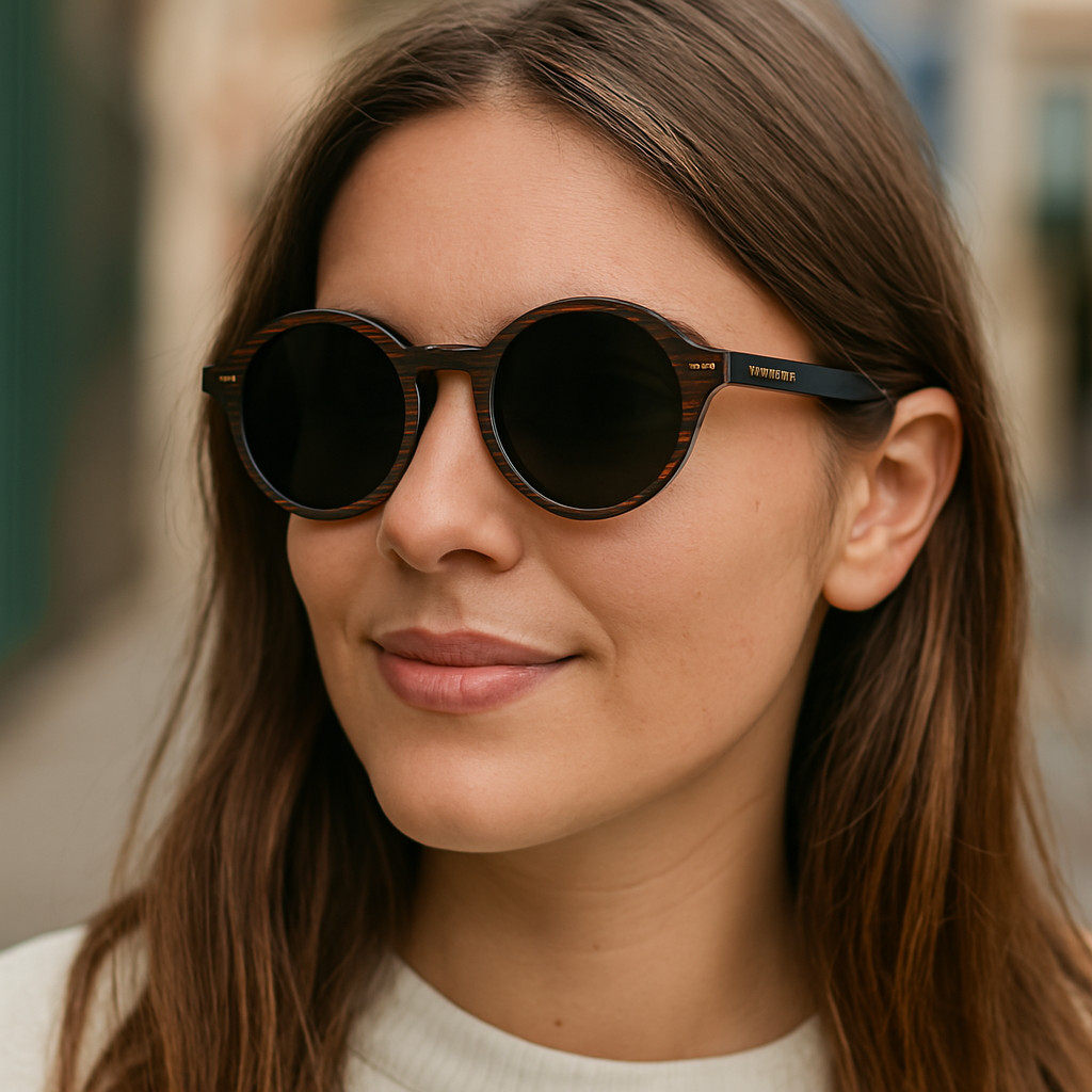 GOLFMASTER BLUE - Gafas de Sol Polarizadas - Estilo boho en madera: esencia bohemia, diseño auténtico