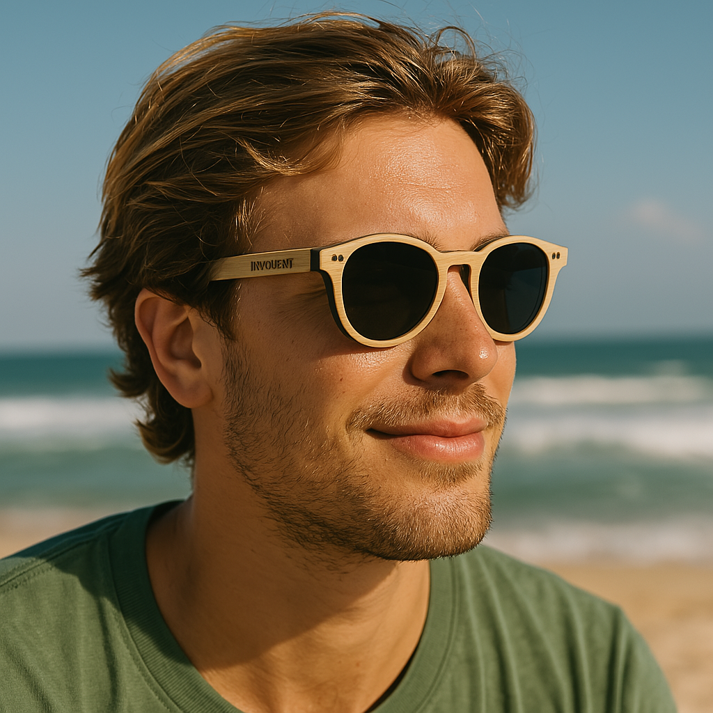 BROOKLYN VANILA - Gafas de sol de madera de Arce Blanco y Ébano